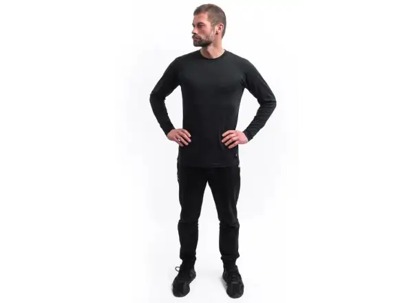 Sensor Merino Cordura Herren Shirt langer Ärmel schwarz