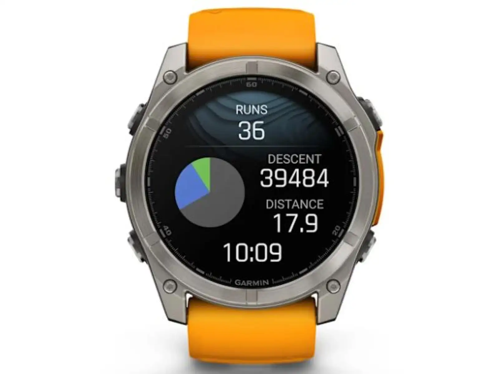 Garmin fenix 8 - 51 mm AMOLED Sapphire Smartwatch Titanium Orange/Graphite