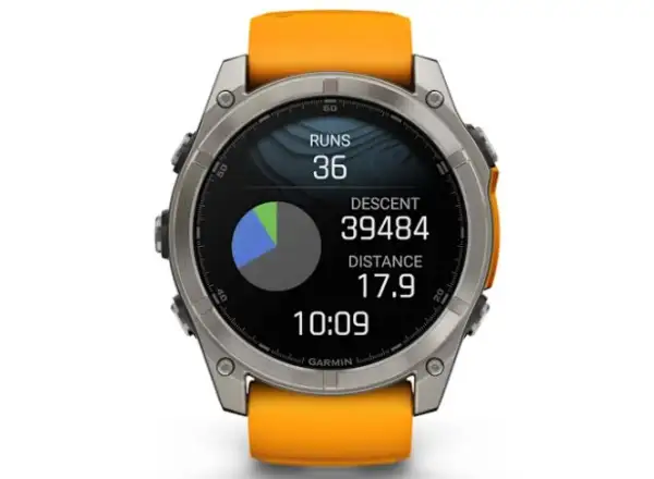 Garmin fenix 8 - 51 mm AMOLED Sapphire Smartwatch Titanium Orange/Graphite