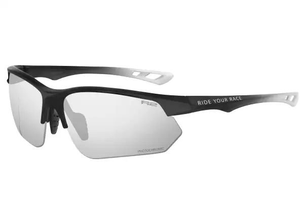 R2 Drop Brille schwarz/weiß matt/fotochromatisch grau