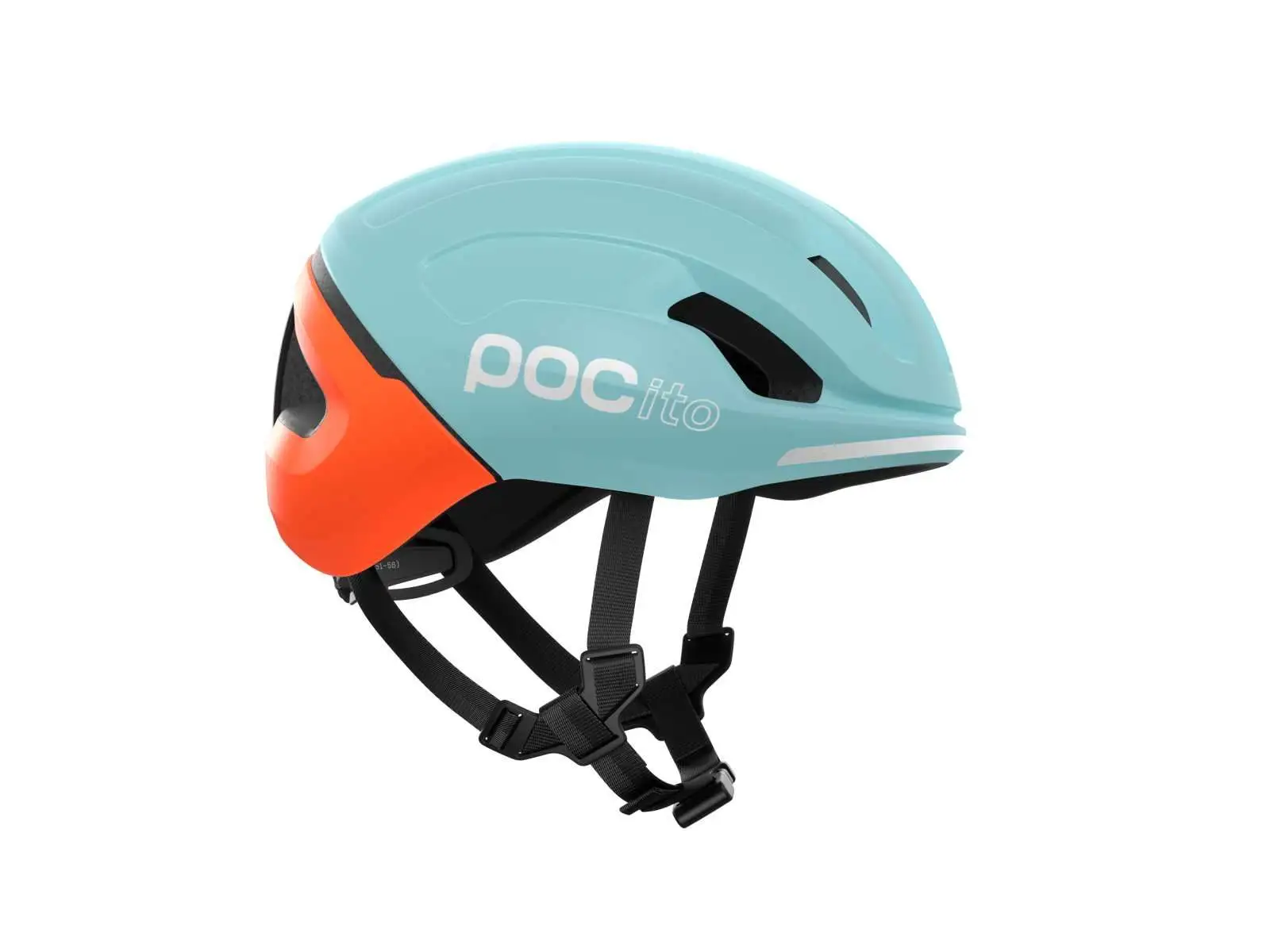 POC POCito Omne MIPS Kinderhelm Indicolite Blue Matt/Carnelian Orange Matt