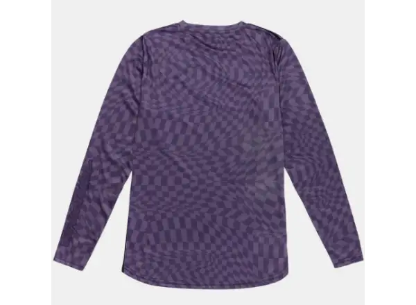 Troy Lee Designs Lilium Twisted Checkers Damen Trikot Langarm Deep Purple
