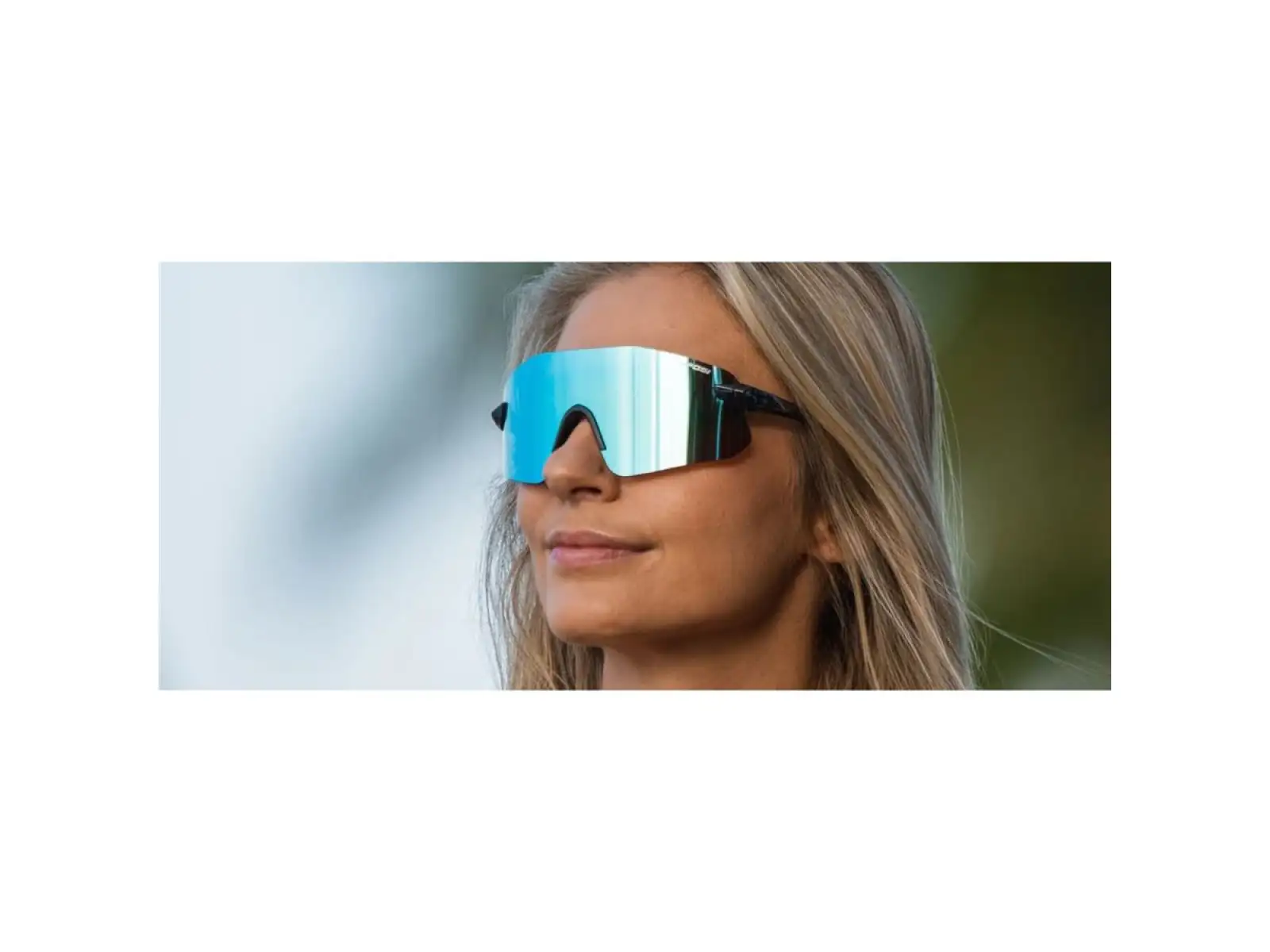 Tifosi Vogel SL Sportbrille Crystal Smoke/Smoke Bright Blue