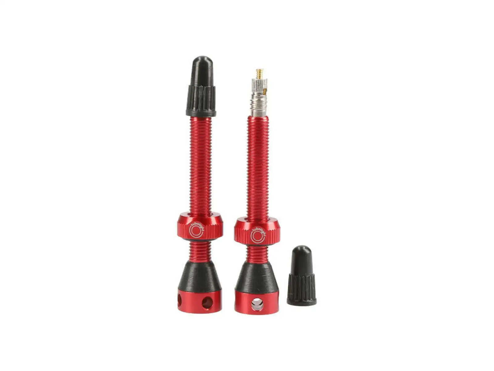 Tubolight Ventil 50 mm rot, Paar.