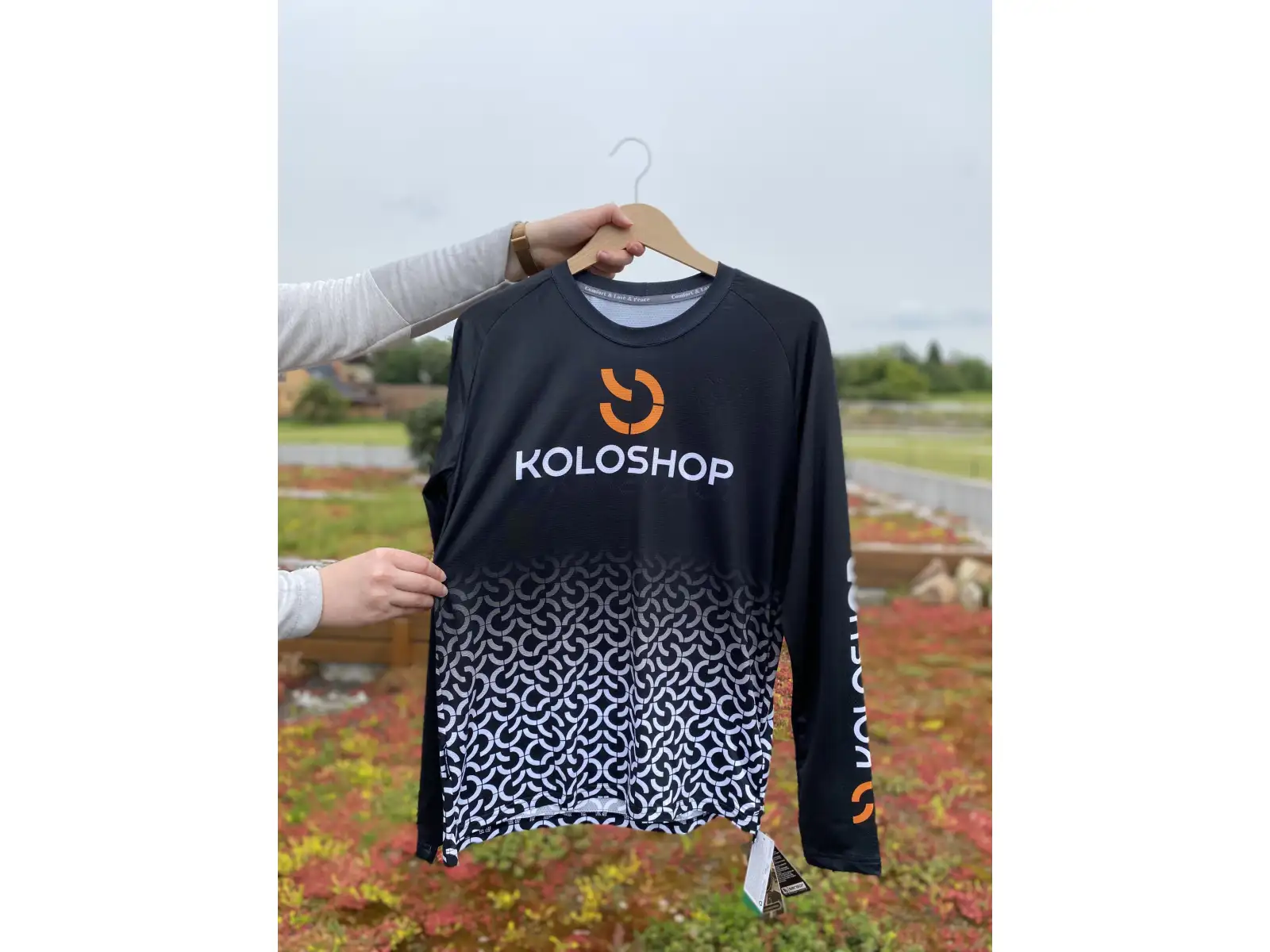 Koloshop Sensor Herren Langarmshirt Schwarz