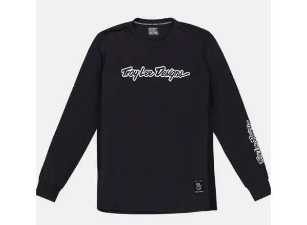 Troy Lee Designs Skyline Ride Tee Herren Jersey Langarm Signature Black