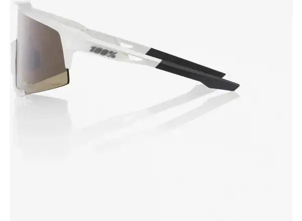 100% Speedcraft Brille Matte White/HiPER Silver Mirror