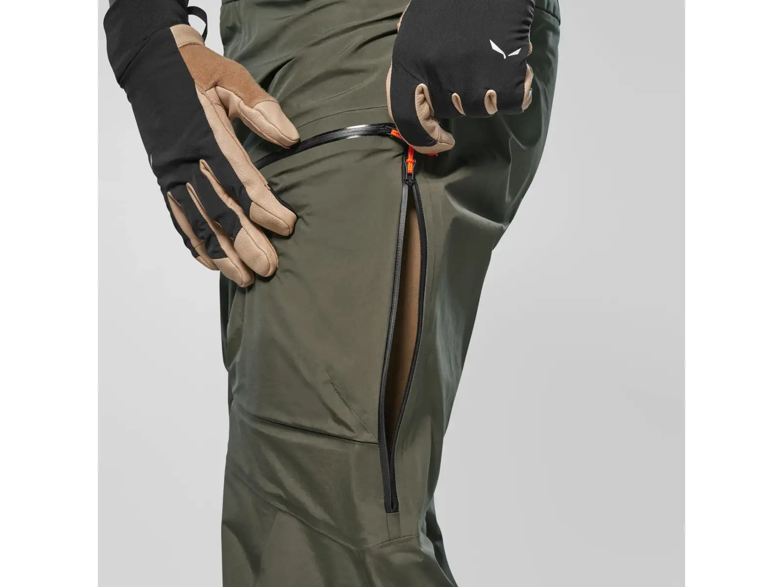 Salewa Sella 3L Powertex Herren Hose Dark Olive