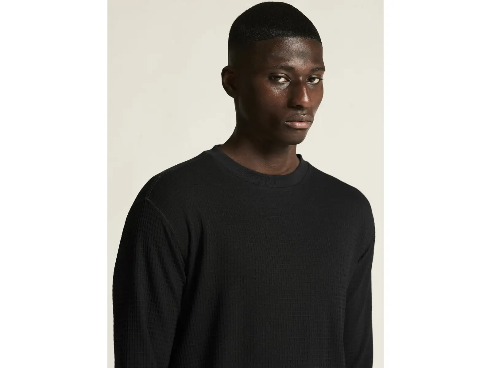 CRAFT Wool Waffle Herren T-Shirt schwarz
