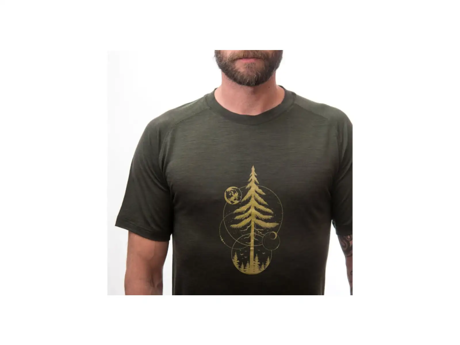 Sensor Merino Air Earth Herren T-Shirt kurzarm Olive Green