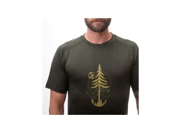 Sensor Merino Air Earth Herren T-Shirt kurzarm Olive Green
