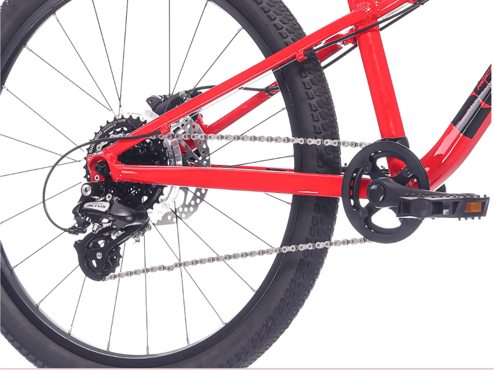 Rock Machine RIFF Tr 24 Kinderfahrrad Gloss Fire Red