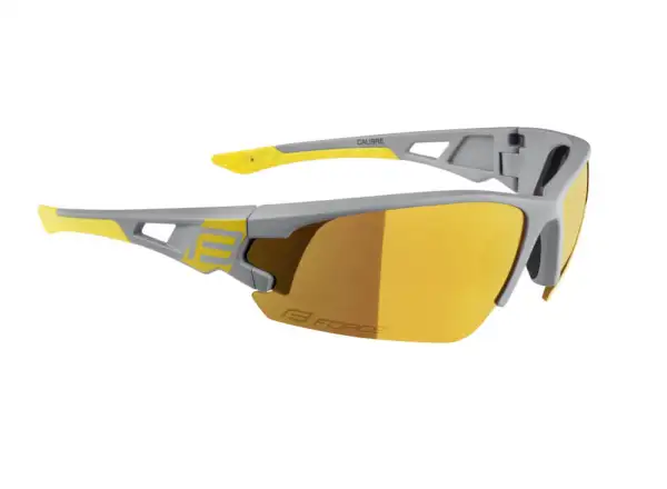 Force Kaliber Radbrille grau/gelb/gelbes verspiegeltes Glas