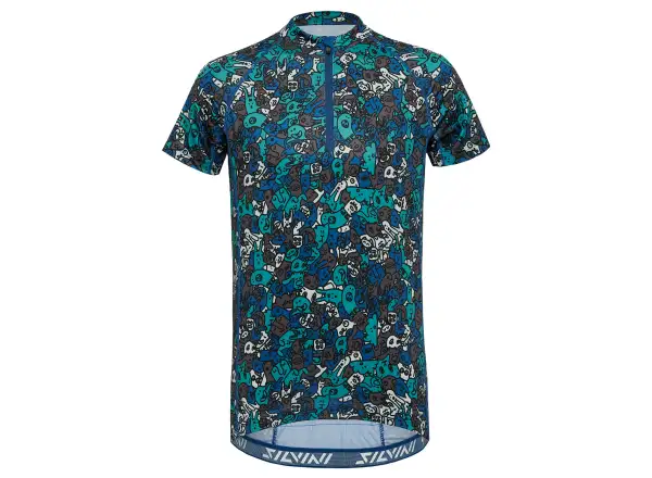 Silvini Scrivia Kindertrikot kurzarm Blau/Gelb