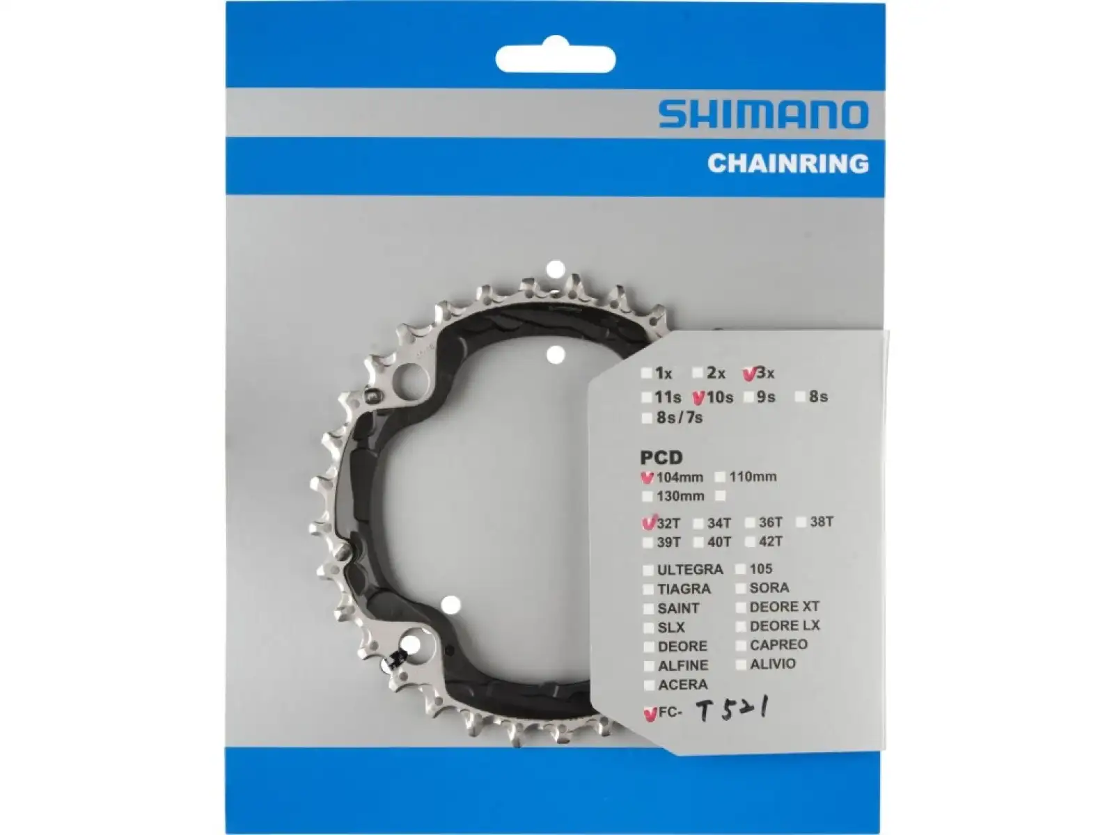 Shimano FC-T521 Kettenblatt 32 Zähne