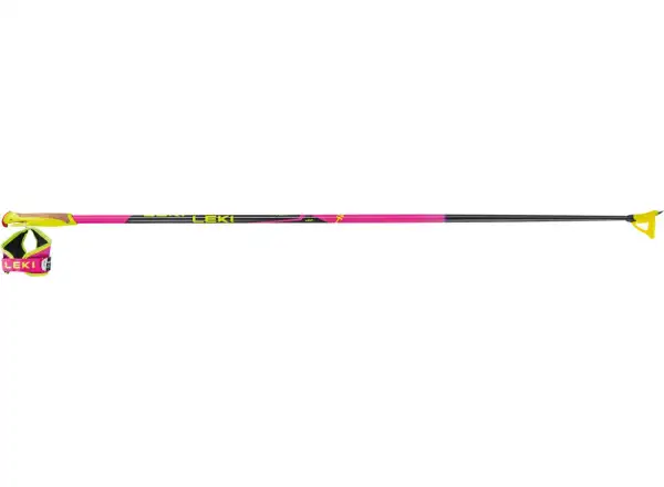 Leki HRC Junior Langlaufstöcke neon pink/black/neon yellow