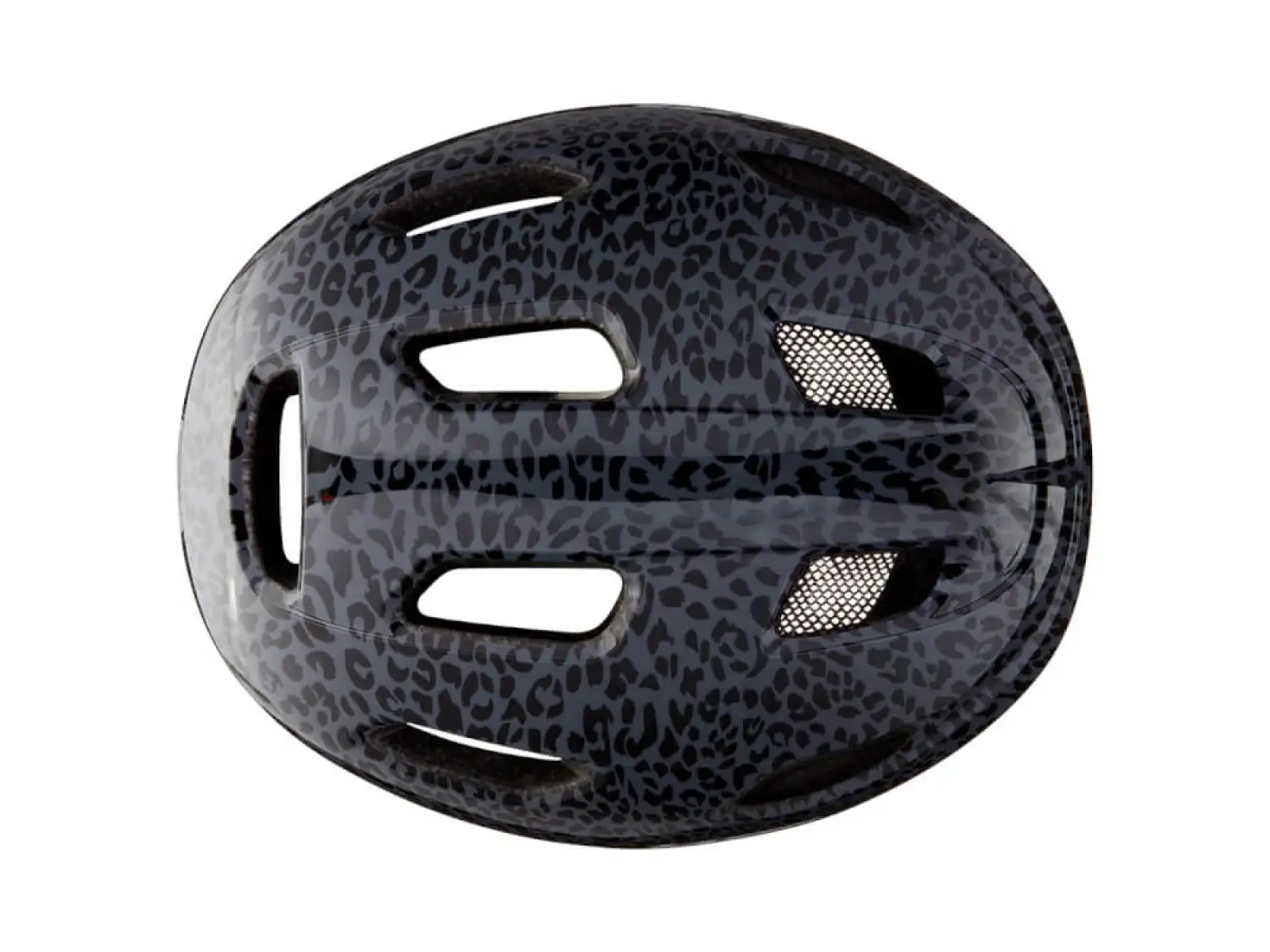 Lazer NUTZ KC Kinderhelm Schwarz Leopardenmuster Größe Uni (50-56 cm)