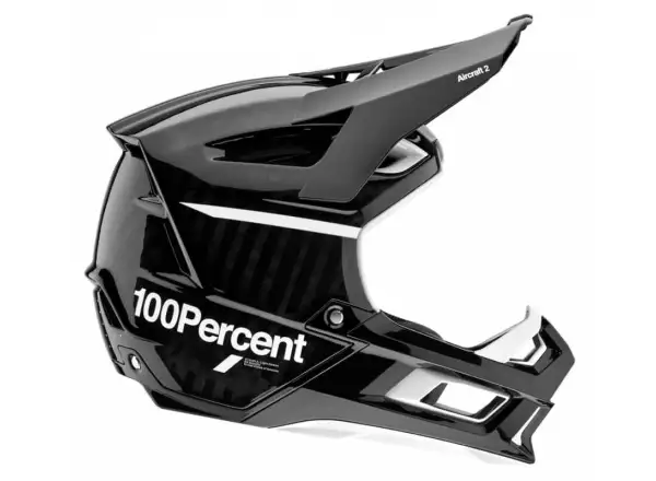 100% Aircraft 2 Helm DH Helm Schwarz/Weiß