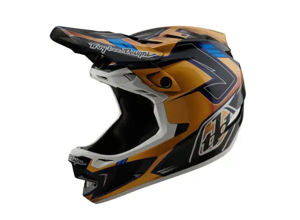 Troy Lee Designs D4 Composite Integralhelm Royalty Black/Gold