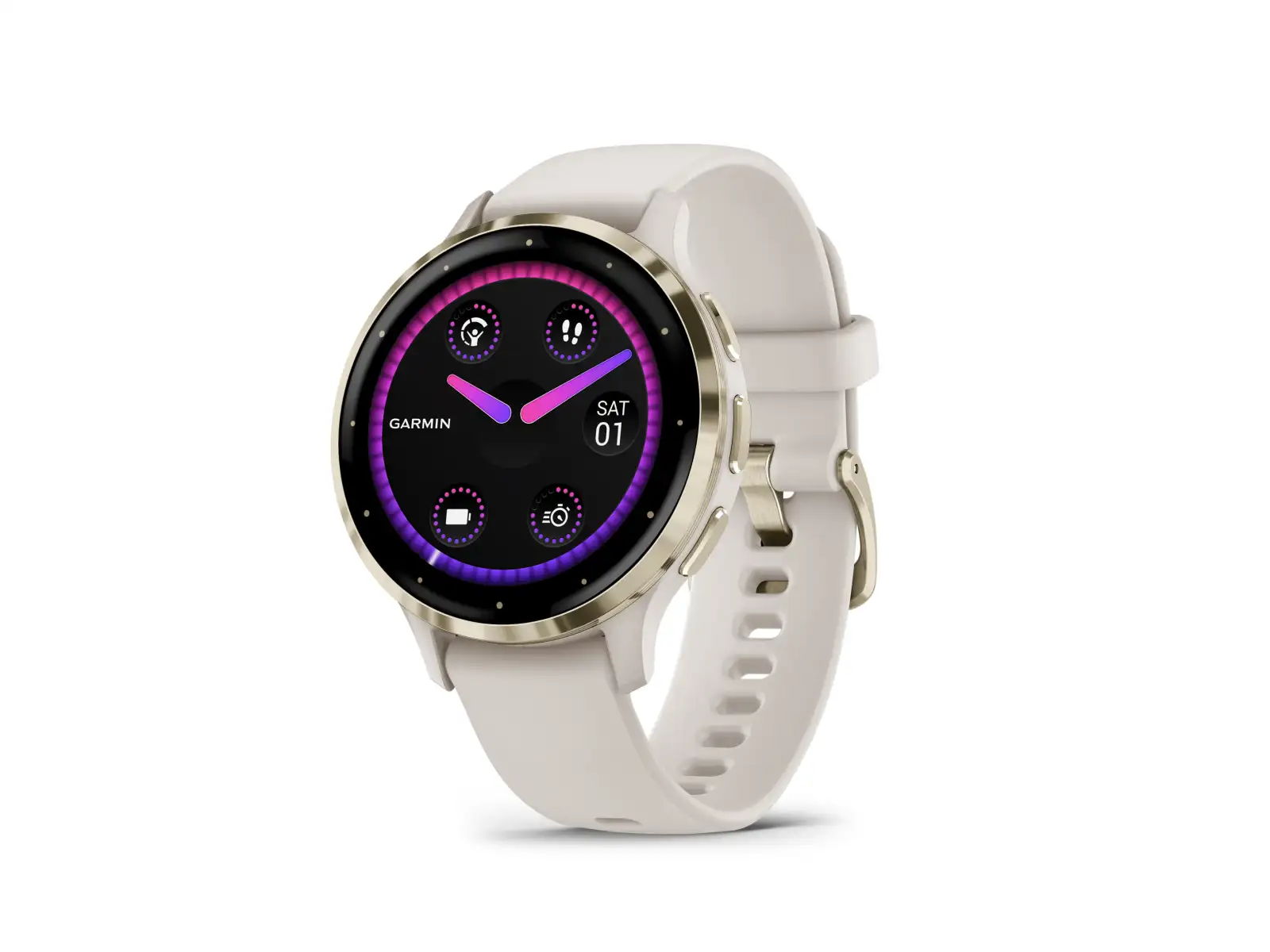 Garmin Venu 3S Smartwatch Soft Gold/Ivory