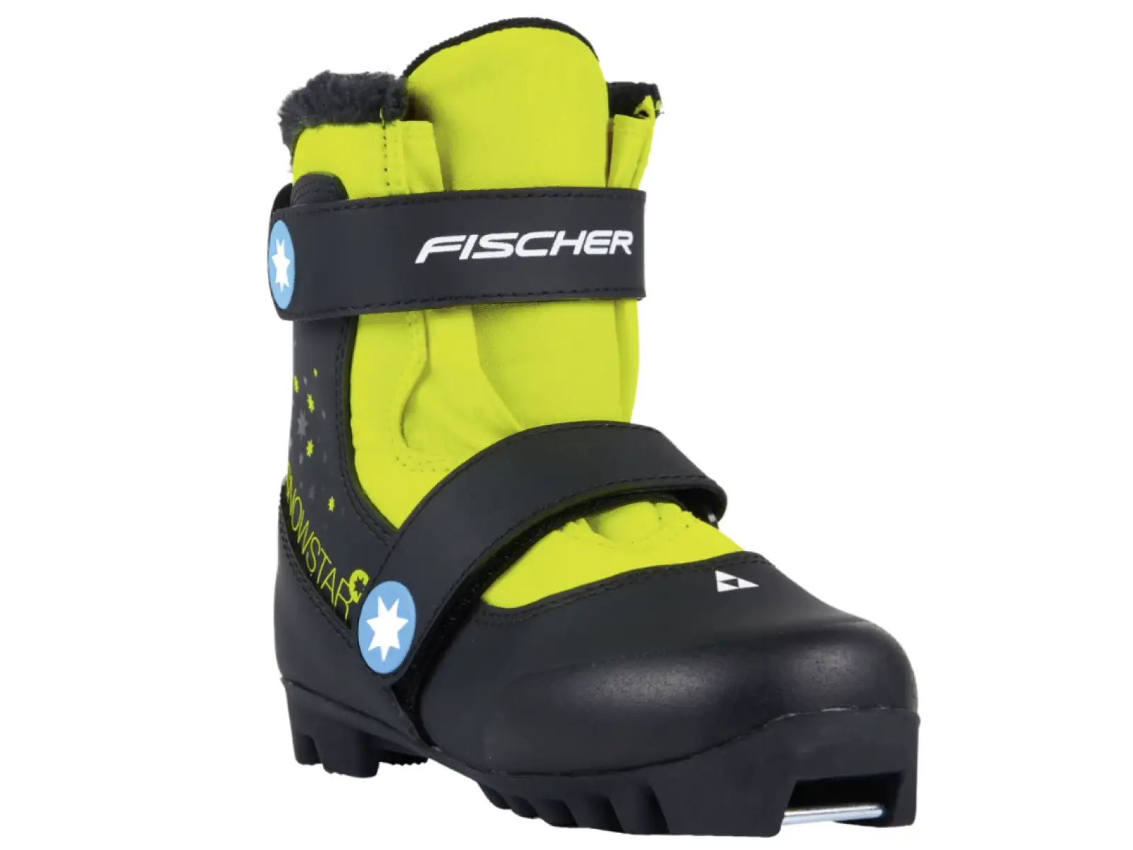 Fischer Snowstar Kinder Langlaufschuhe schwarz/gelb