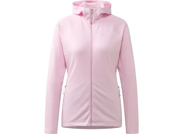 Haglöfs Korp Mid Hood Damen-Sweatshirt Fresh Pink