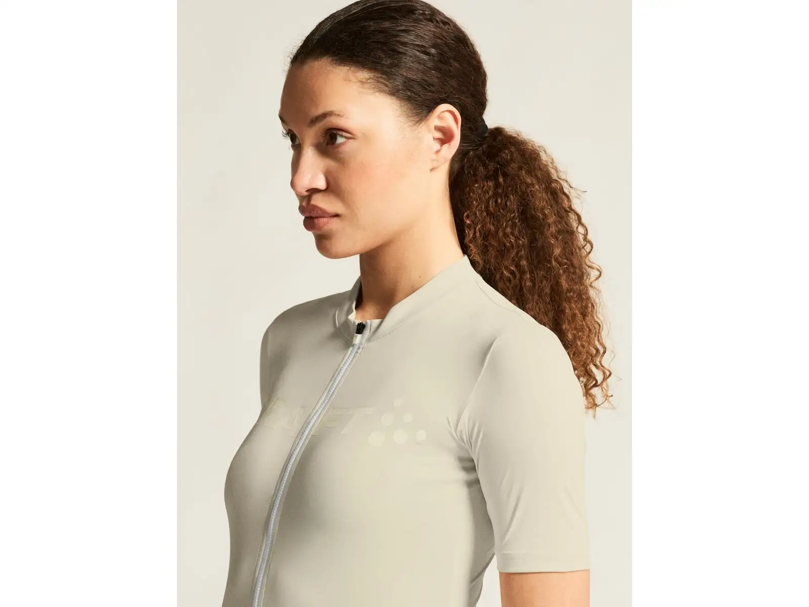 Craft Endur Logo Damen-Trikot Kurzarm weiß