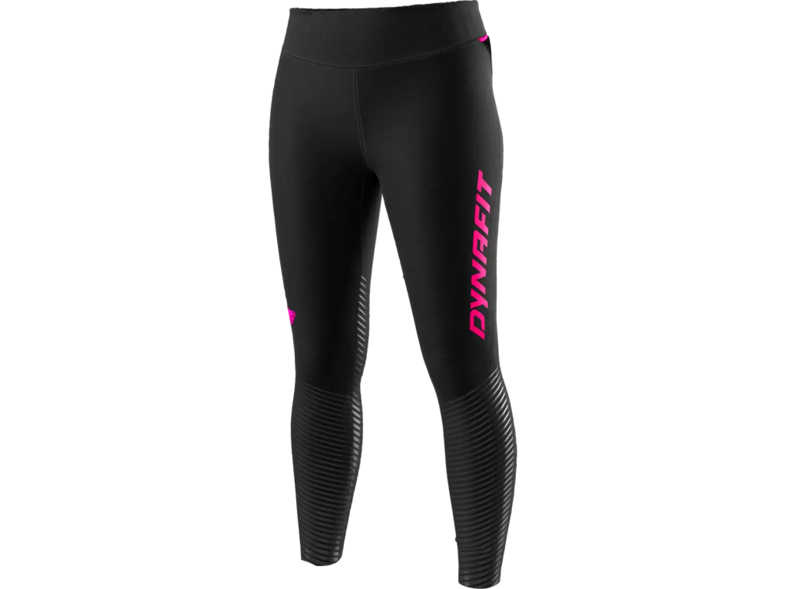Dynafit Reflexions-Damen-Leggings Schwarz/Pink Glühen.
