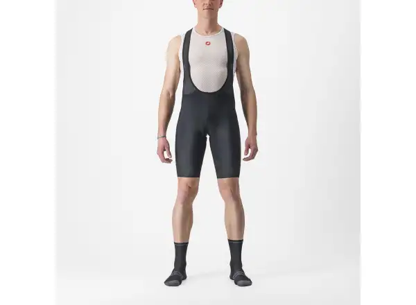 Castelli Entrata 2 Herren Radhosen mit Polsterung und Silikonbeinabschlüssen Schwarz