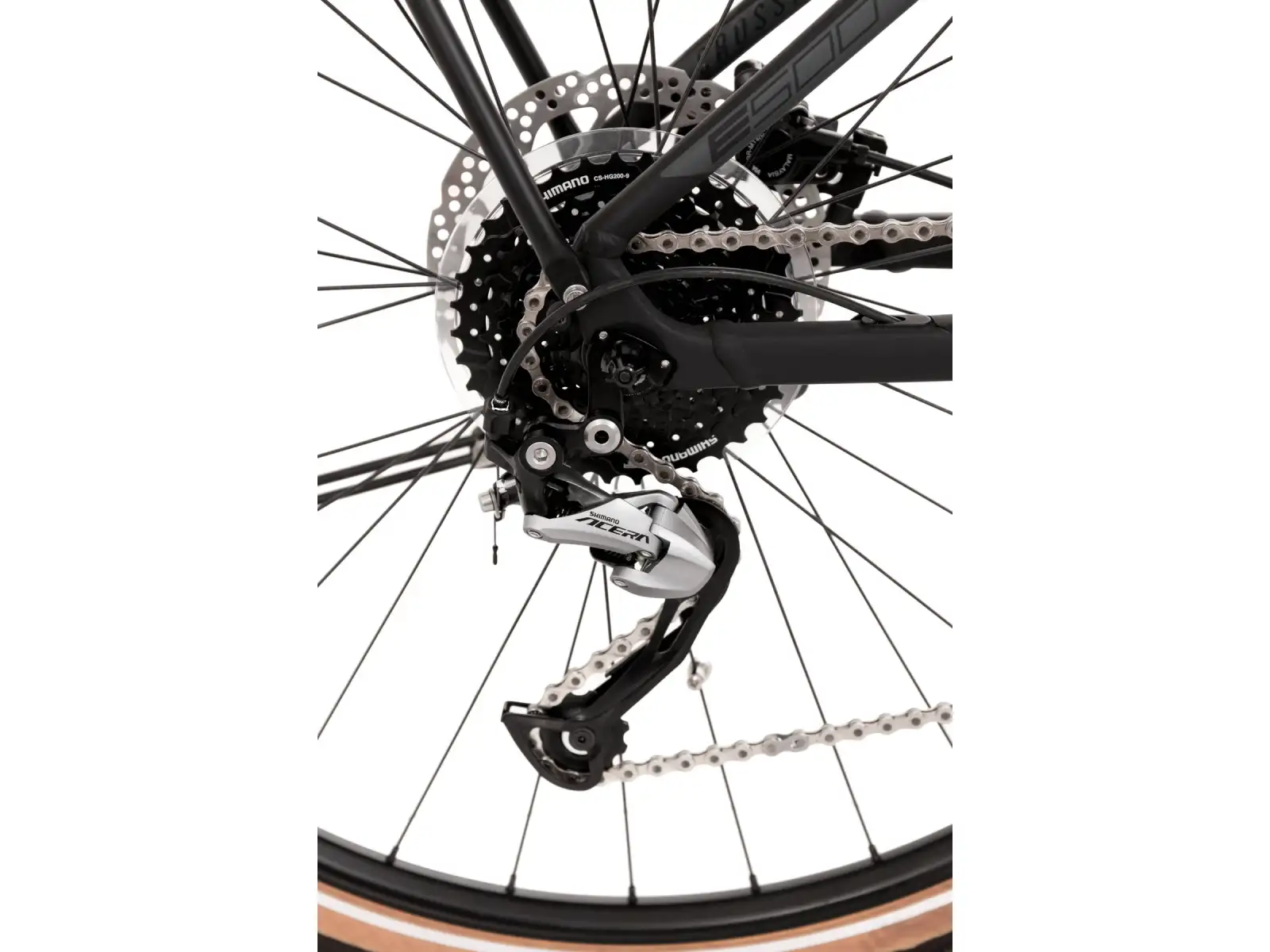 Rock Machine Crossride e500 B Touring Trekking E-Bike Matt Schwarz/Grau