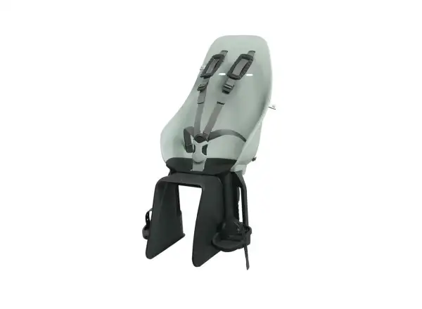 Urban Iki Kindersitz mit Adapter für Gepäckträger in Chigusa Green/Bincho Black.