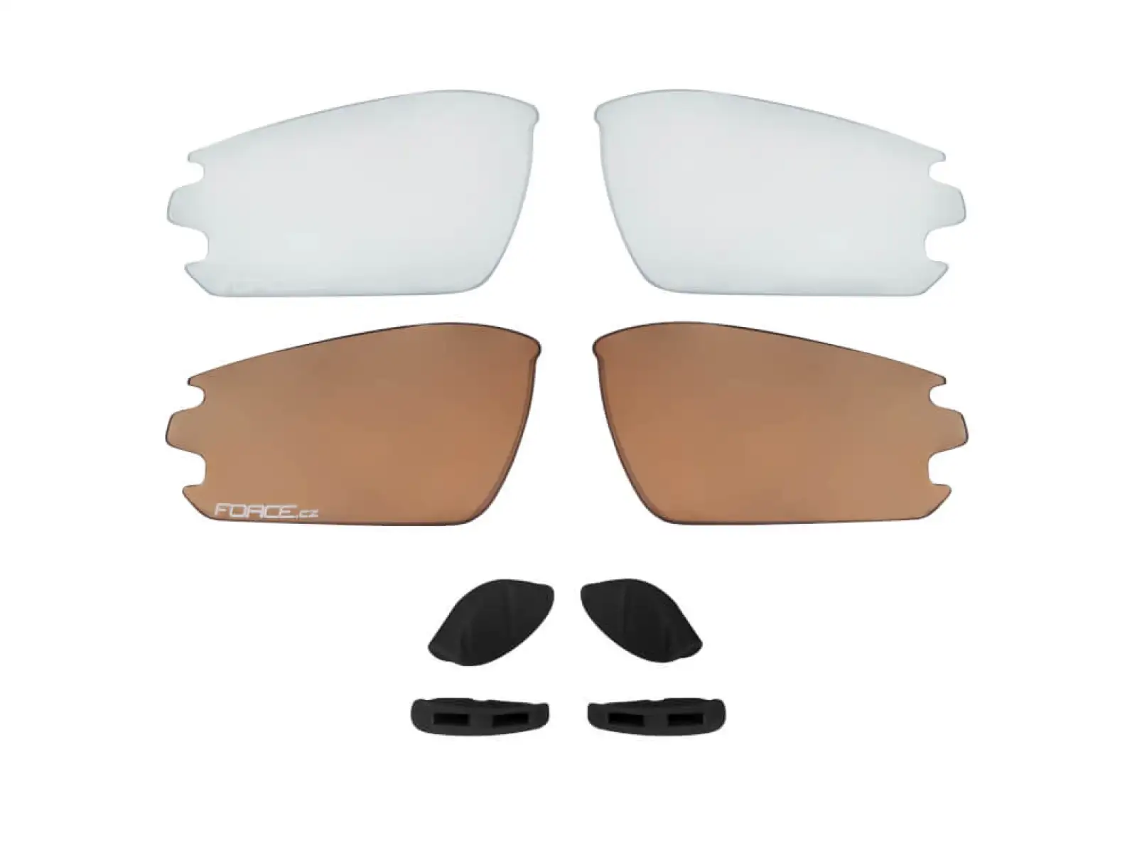 Force Kaliber Radbrille grau/gelb/gelbes verspiegeltes Glas