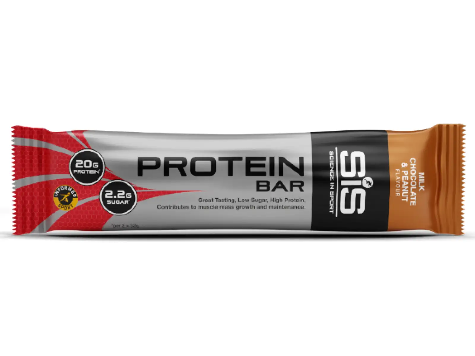 SiS Proteinriegel Milchschokolade/Erdnuss 2x32 g