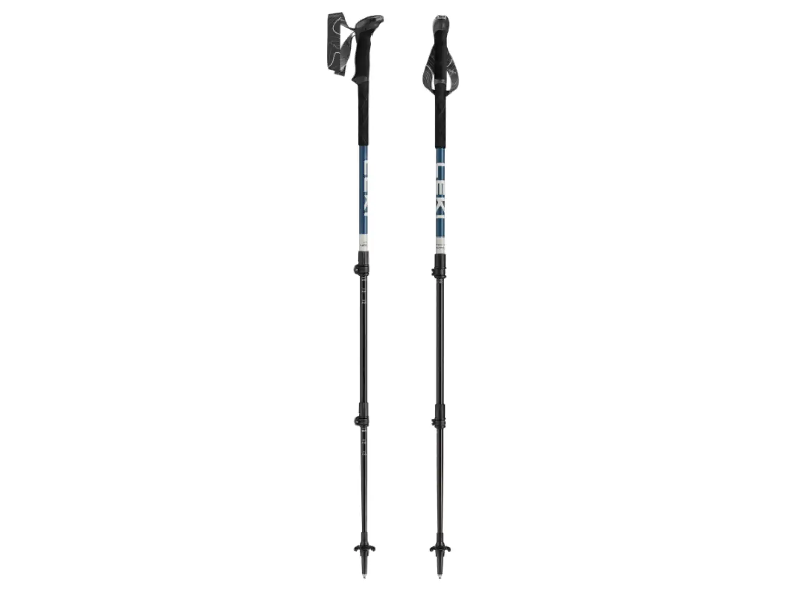 Leki Makalu Trekkingstöcke stone blue dark/grey dark