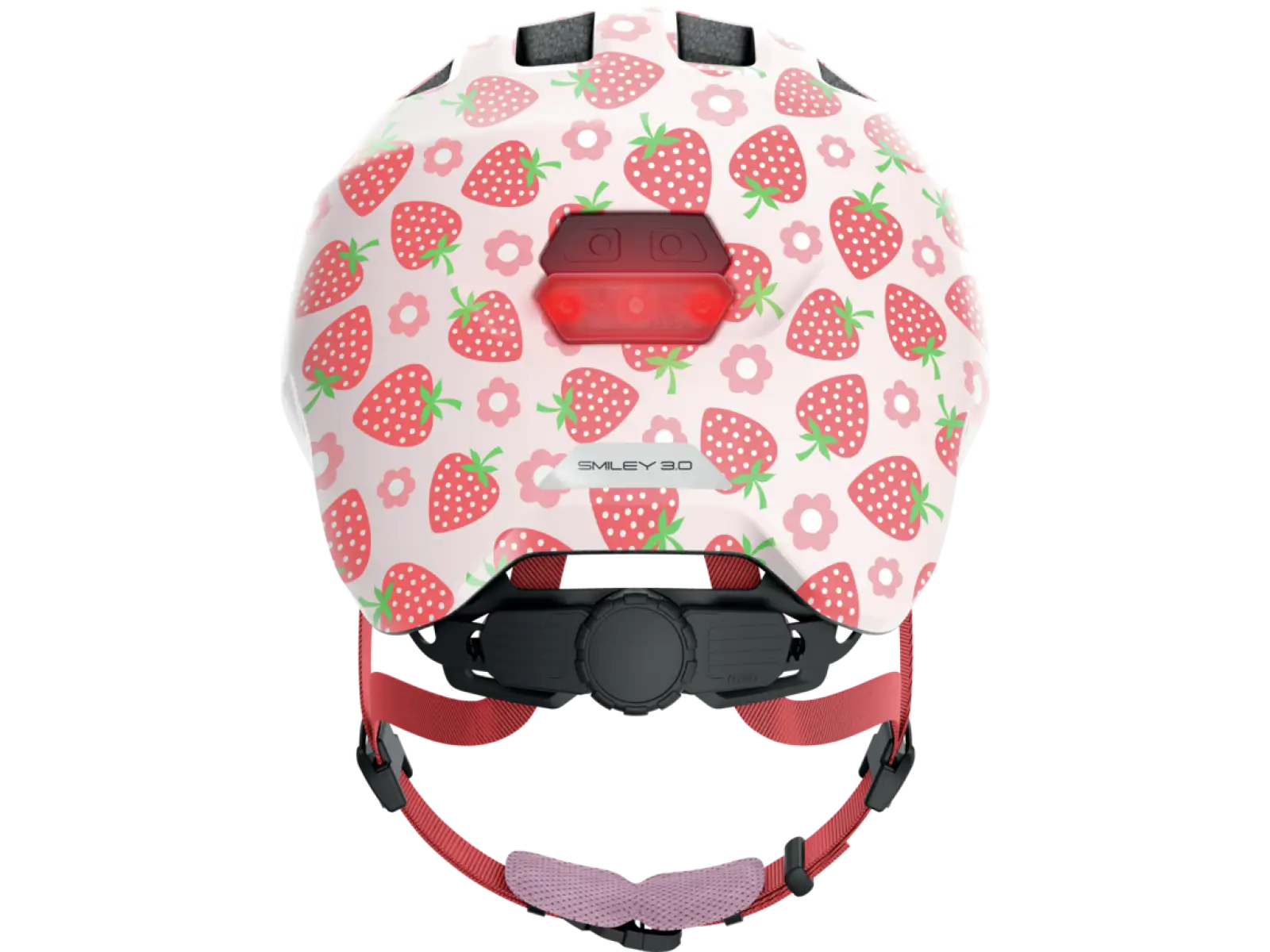 Abus Smiley 3.0 LED Kinderhelm Strawberry