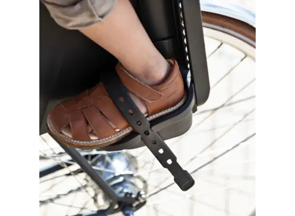 Urban Iki Kindersitz mit Adapter für Gepäckträger Bincho Black/Kurumi Brown.