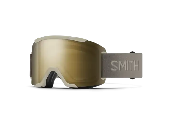 Smith Squad Skibrille Chalk / ChromaPop Sun Black Gold Mirror (2 Gläser)