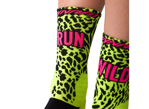 Dynafit Run Wild Crew Laufsocken Black Out/Ultra Yellow