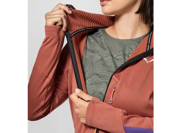 Salewa Pedroc 3 Hooded Damen-Sweatshirt Etruscan Red