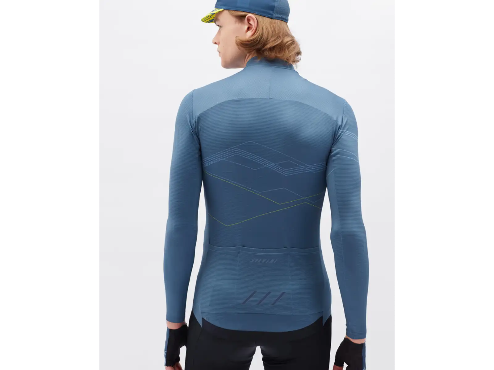 Silvini Valfuro Herrentrikot langärmlig Navy.
