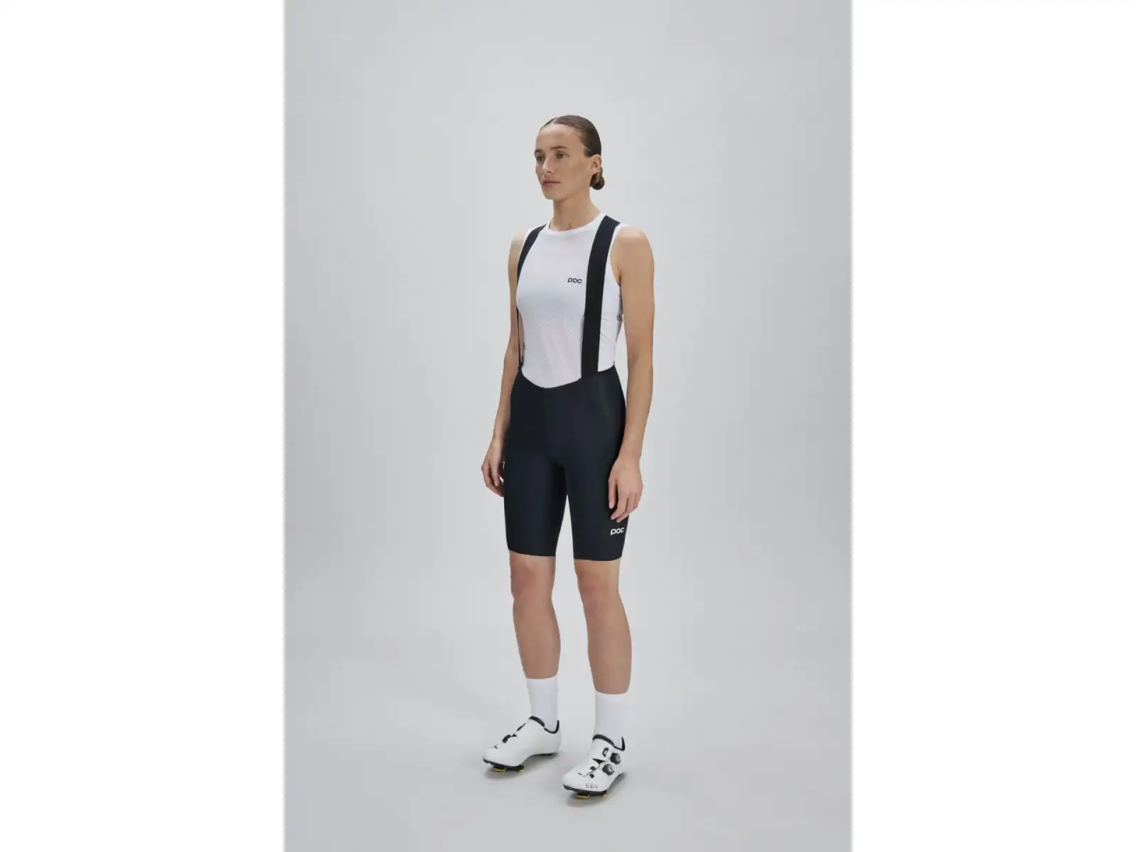 POC Raceday Damen-Radhose mit Polster und Trägern Uranium Black