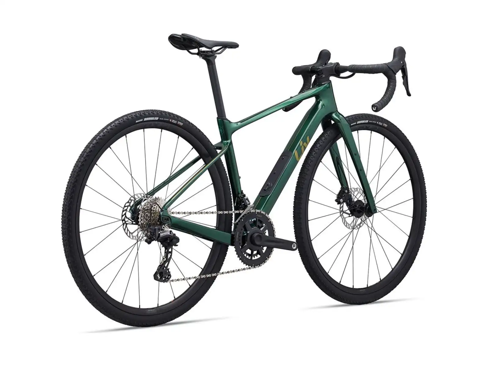 Liv Devote Advanced 2 Gravelbike im Kelp Forest Design.
