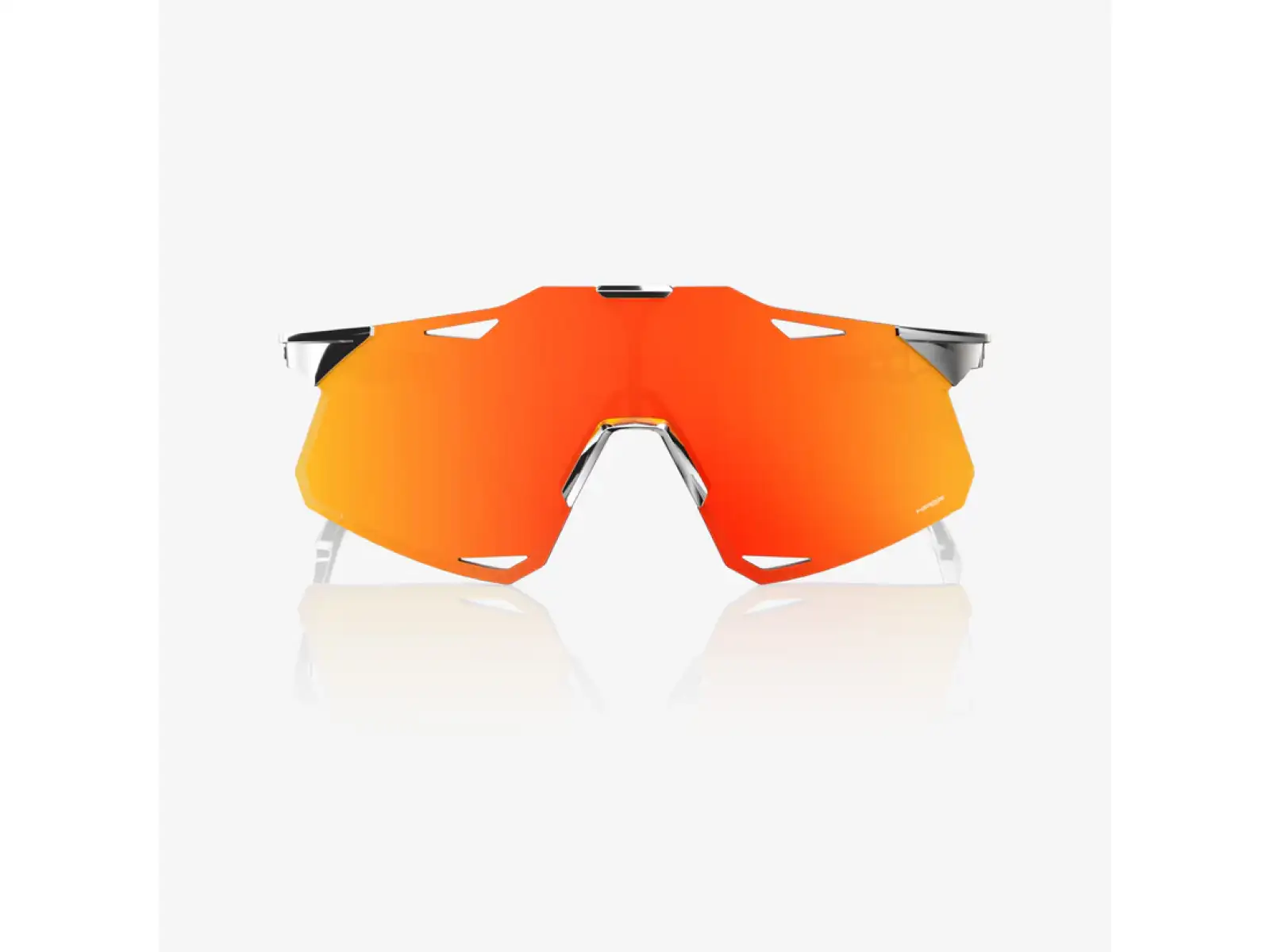 100% Hypercraft Brille Black Chrome/HiPER Red Mirror