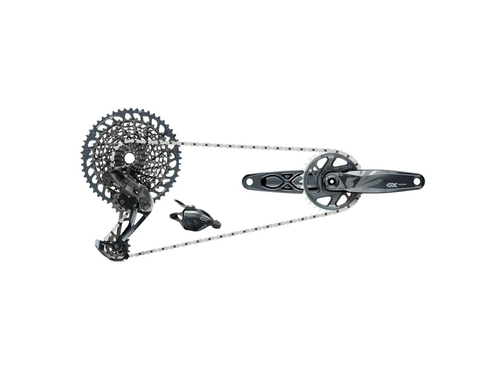 Sram GX Eagle DUB Boost Gruppe - 175 mm, 32 Zähne, Lunar
