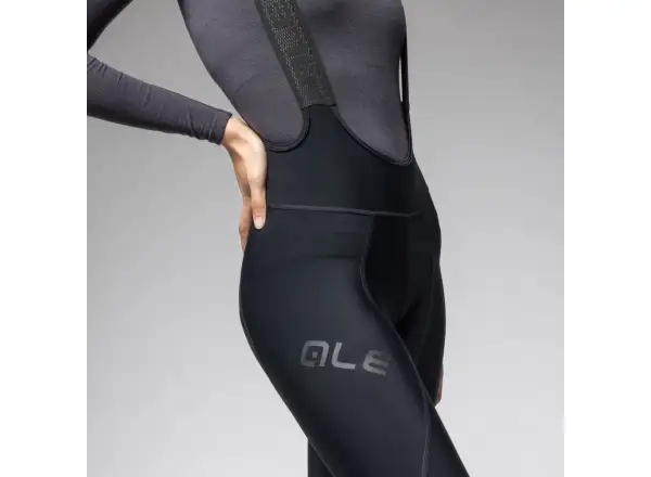 Alé Pragma Winter Damen warme Trägerhose mit Einsatz schwarz