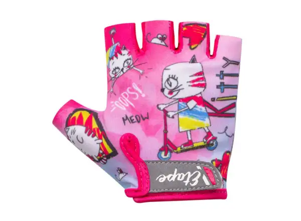 Etape Tiny kurze Kinder-Fahrradhandschuhe rosa