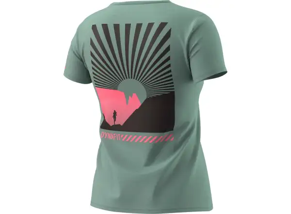 Dynafit 24/7 Graphic Damen T-Shirt Kurzarm Chinois/Sunrise Trail
