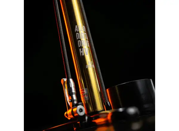 Lezyne 18K Digital Drive Werkstattpumpe GOLD/BLACK