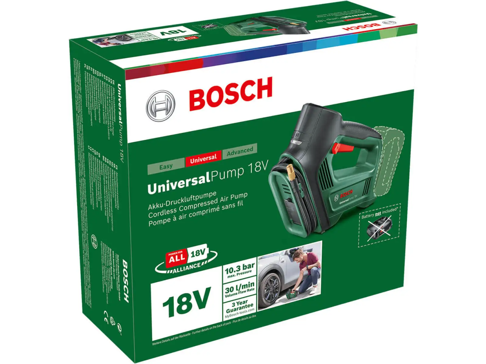 Bosch UniversalPump 18V kabellose pneumatische Pumpe + Starter-Set 18V