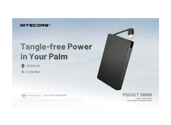 Nitecore leistungsstarke Powerbank POCKET 10000